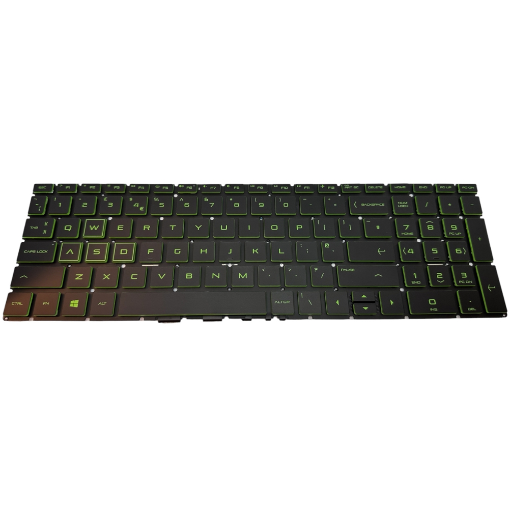 Tastatura compatibila HP, cu iluminare verde, layout UK, DRLN3676