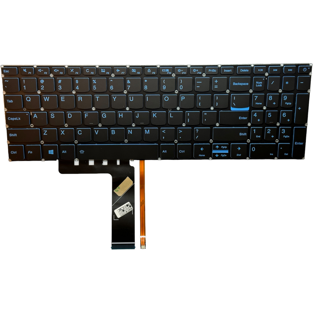 Tastatura compatibila Lenovo, cu iluminare albastra, layout US DRLN3681